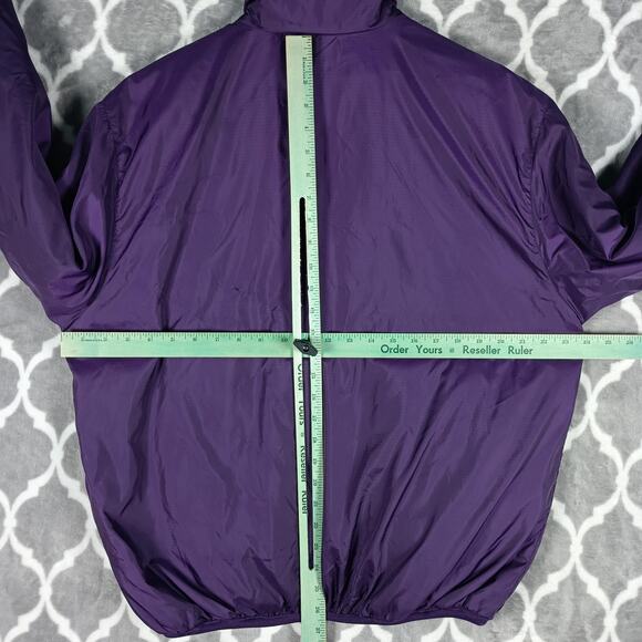 Eddie Bauer Ebtek Jacket Mens Small Purple Half Zip Insulated Windbreaker - Picture 5 of 8